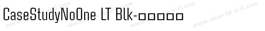 CaseStudyNoOne LT Blk字体转换